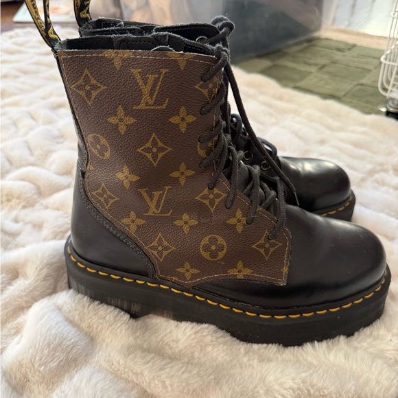 Custom Dr. Martens x Louis Vuitton Jadon Boots – Women’s 9 - Picture 2 of 10